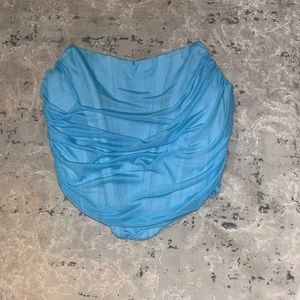 Blue corset